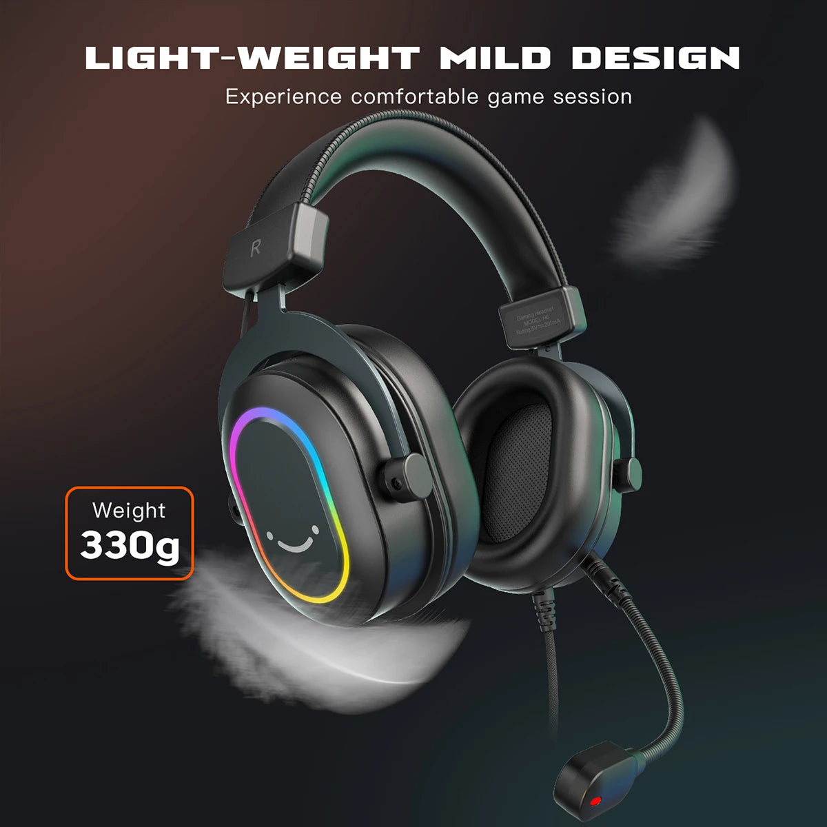 FIFINE Dynamic RGB Over-Ear Gaming Headset with Mic image 11