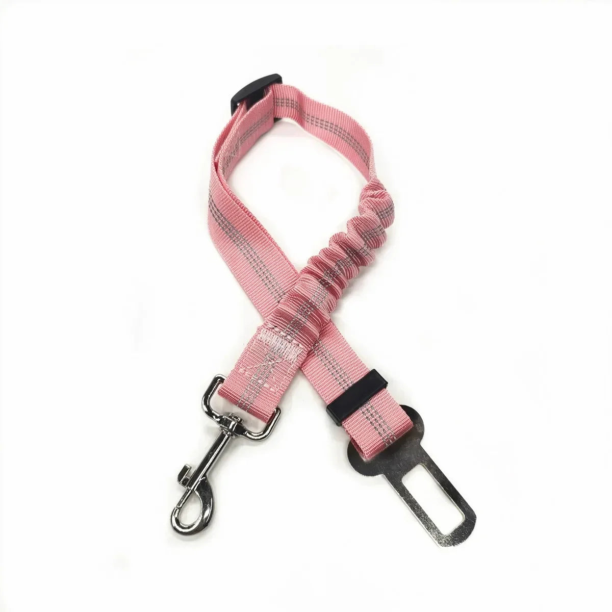 Adjustable Pet Car Seat Belt Safety Clip - Red