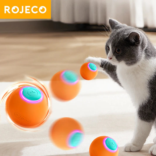 ROJECO Smart Interactive Cat Bouncing Ball Toy