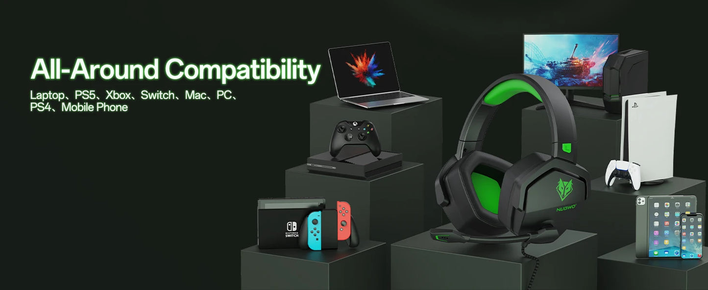 NUBWO N16 Hi-Fi Gaming Headset with Noise-Canceling Mic image 9