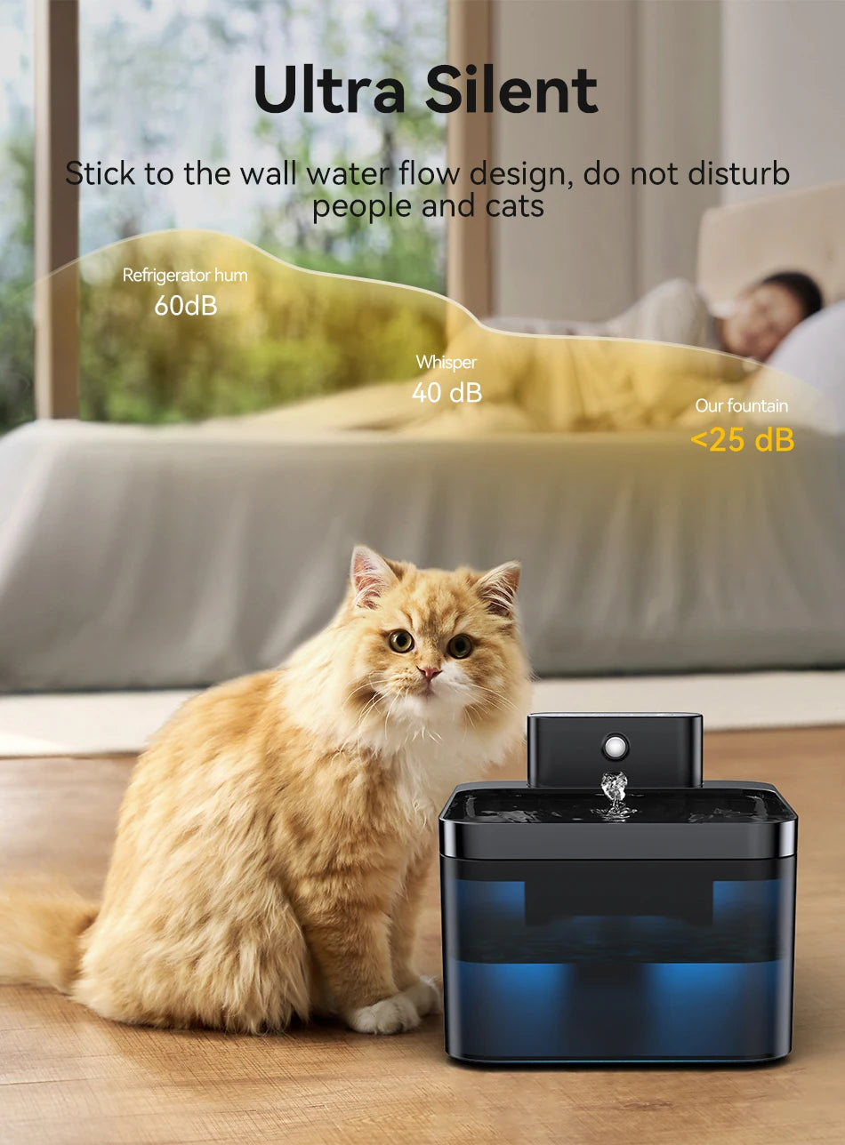 ROJECO Wireless Automatic Cat Water Fountain image 17