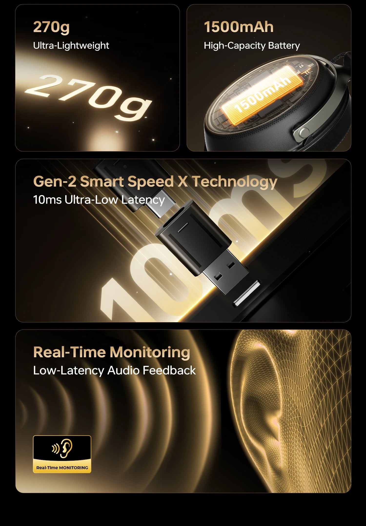 ATK M1 Tri-Mode Wireless Gaming Headset for PS5 & PC image 40