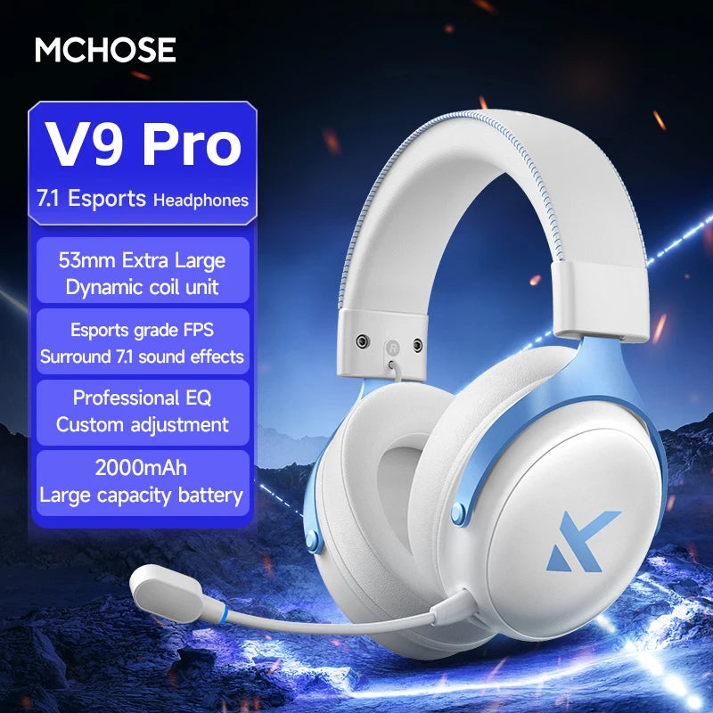 MCHOSE V9 Pro Tri-Mode Gaming Headset with Microphone image 27
