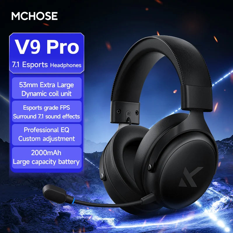 MCHOSE V9 Pro Wireless Gaming Headphones image 29