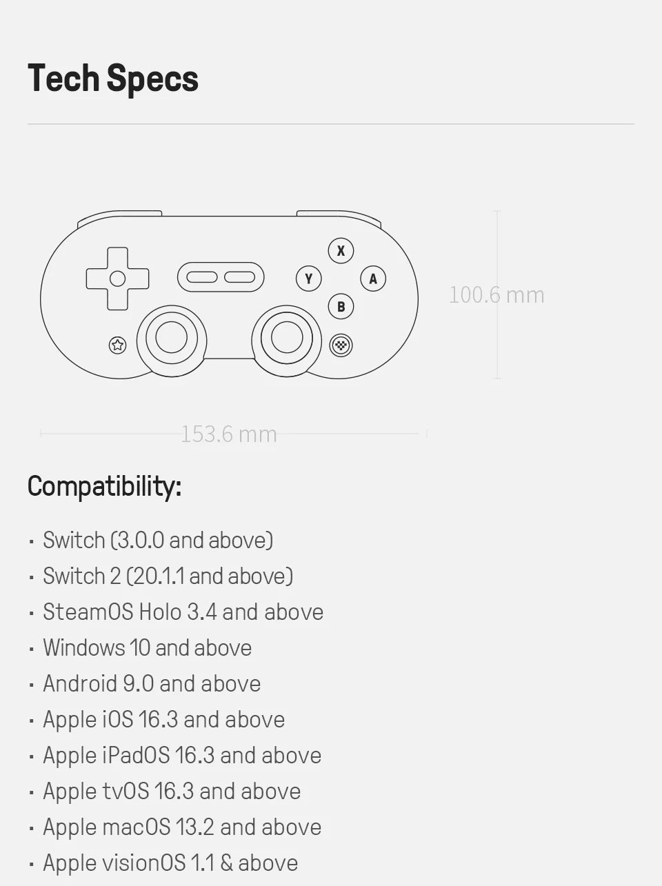 8BitDo SN30 Pro Bluetooth Hall Effect Gamepad image 16