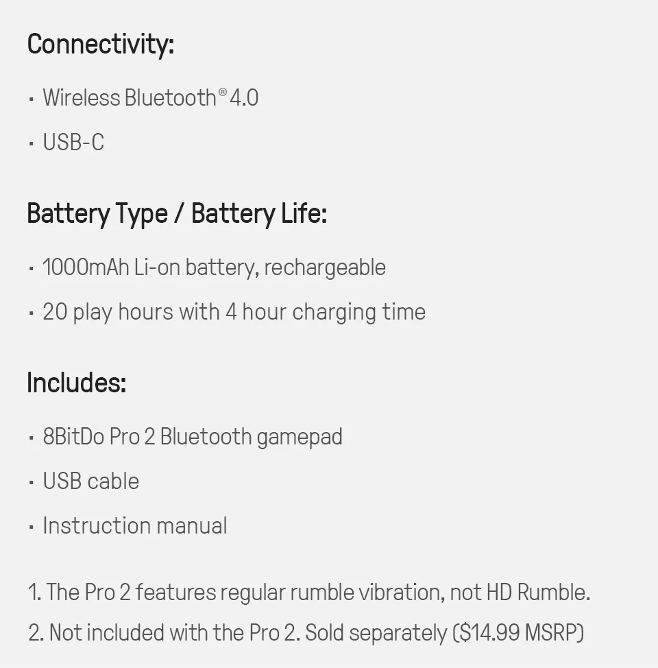8BitDo Pro 2 Bluetooth Hall Effect Gamepad image 22