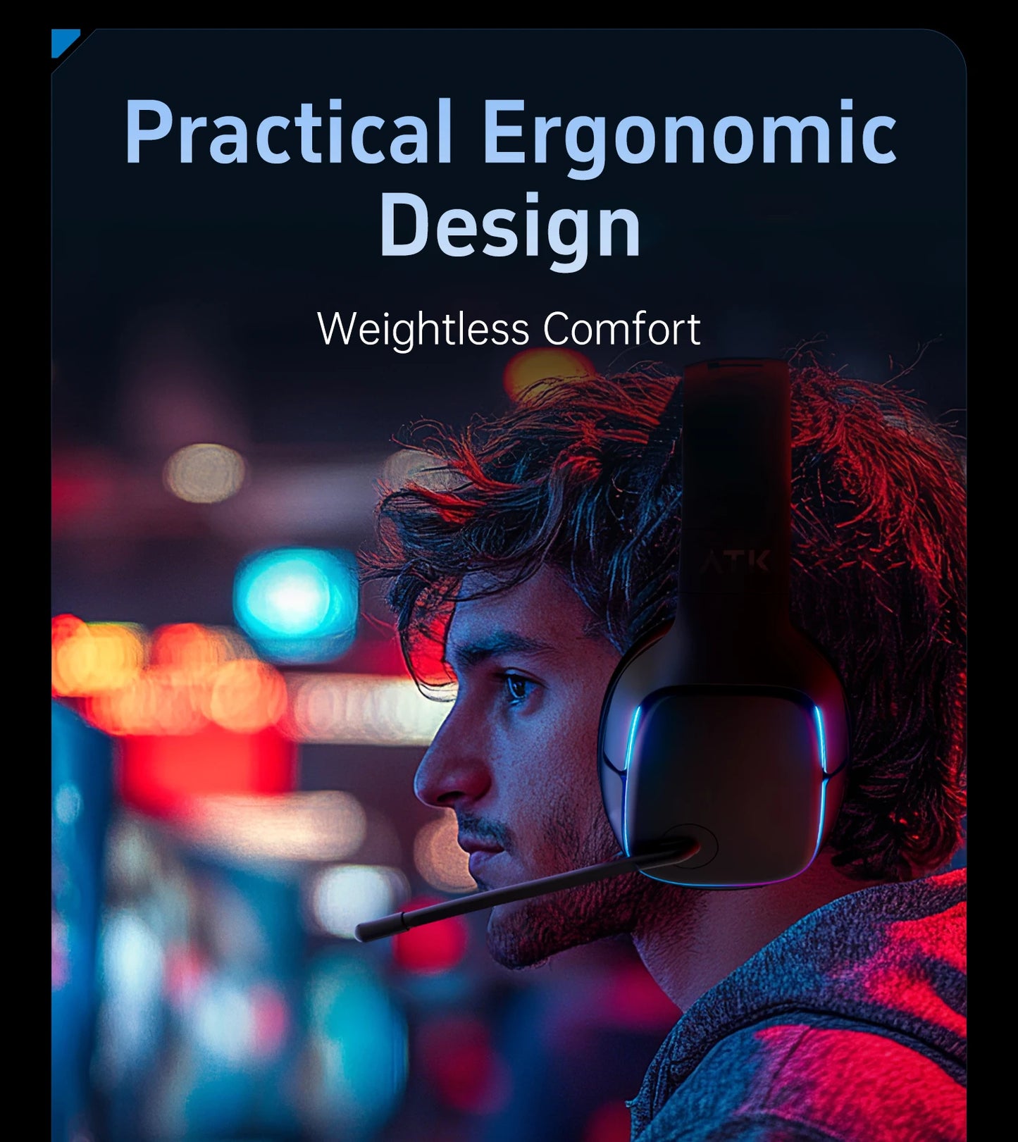 ATK M1 Tri-Mode Wireless Gaming Headset for PS5 & PC image 10