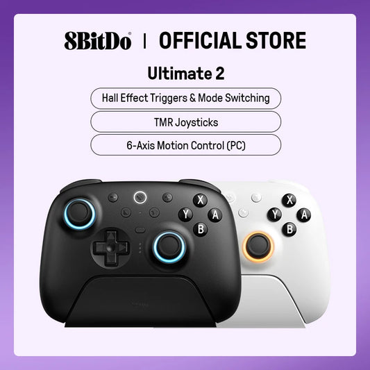 8BitDo Ultimate 2 TMR Controller for Switch & PC - Black