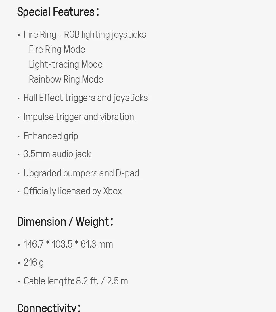 8BitDo Ultimate C Wired Xbox Controller with RGB image 19