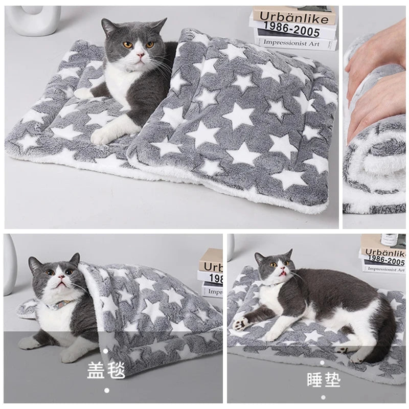 Flannel Pet Sleeping Mat Dog Bed Cat Litter Puppy Bed Dog Sofa image 5