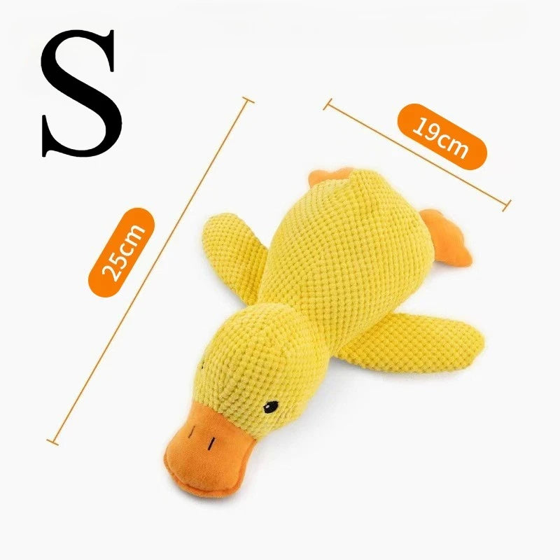 Plush Sleeping Duck Dog Toy for Small & Large Dogs