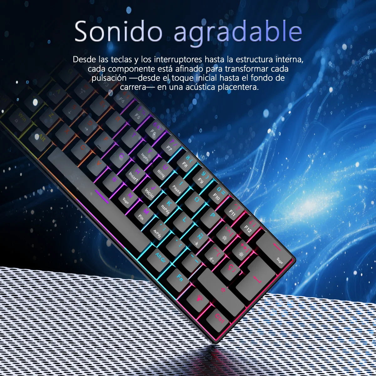 AJAZZ NK61 Wired Mechanical Gaming Keyboard 60% image 4