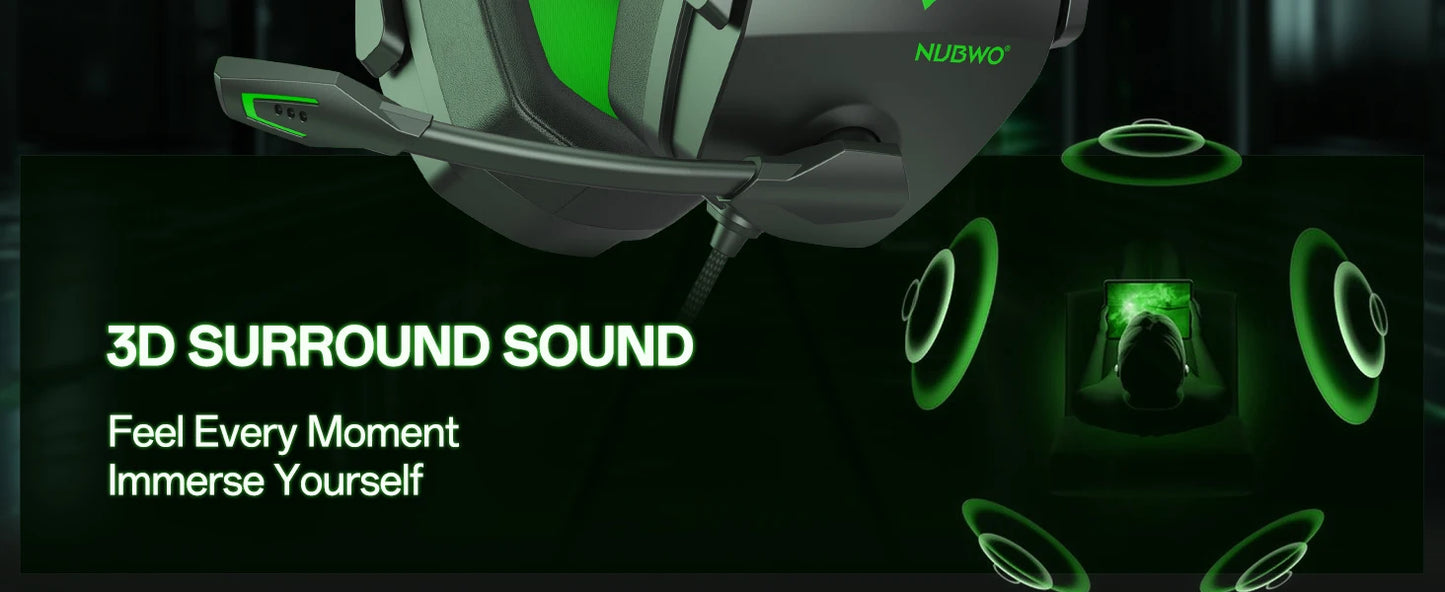 NUBWO N16 Hi-Fi Gaming Headset with Noise-Canceling Mic image 11