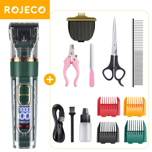 ROJECO Rechargeable Pet Hair Clipper for Dogs