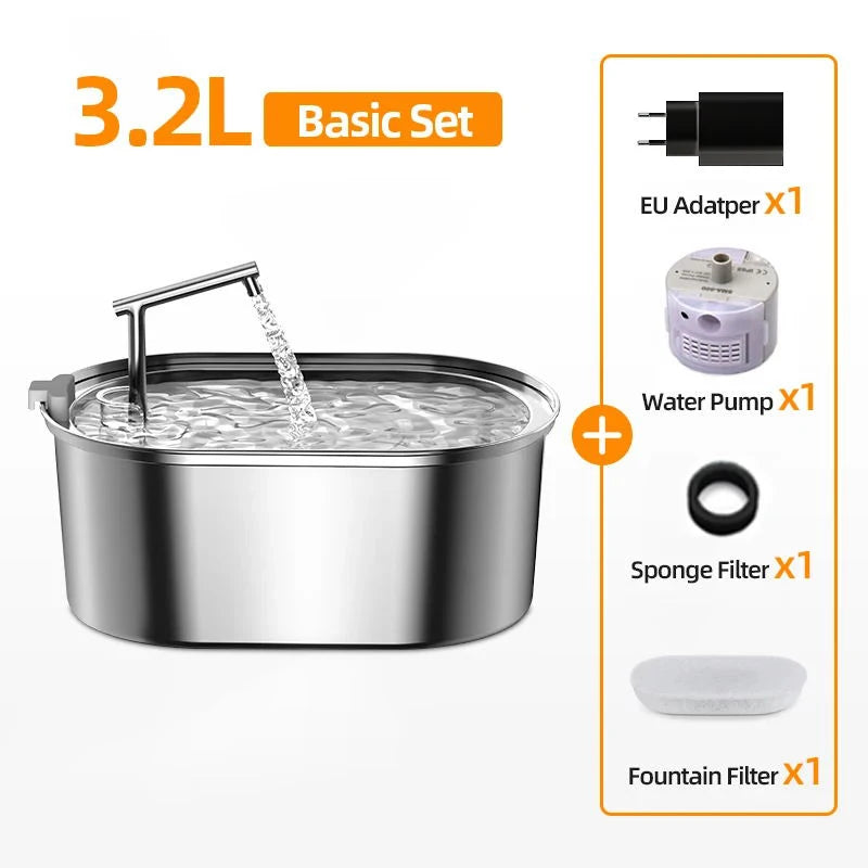 ROJECO Stainless Steel Automatic Cat Water Fountain image 23