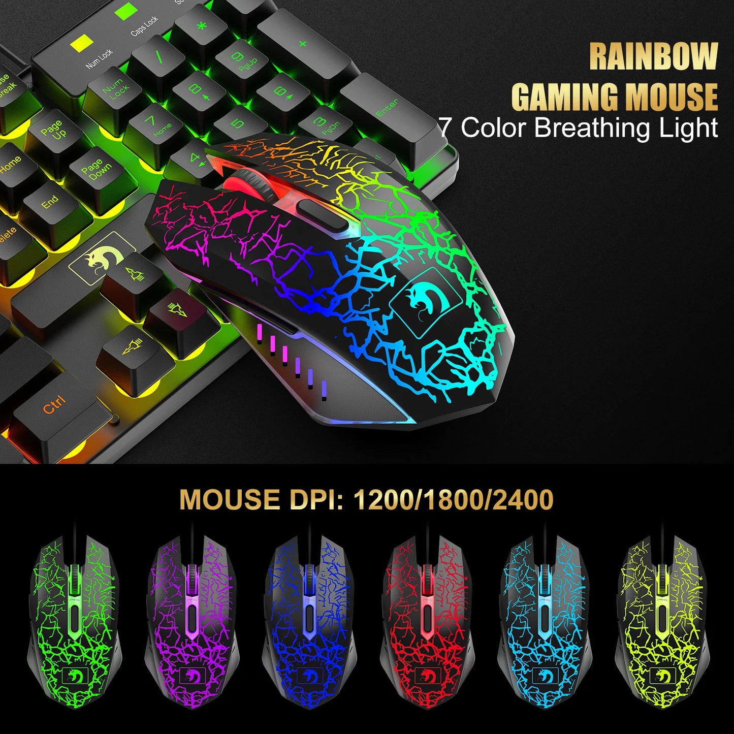 MANBASNAKE T11 RGB Keyboard and Mouse Combo image 5