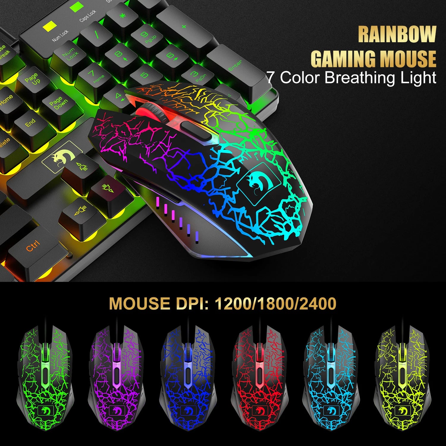 MANBASNAKE T11 RGB Keyboard and Mouse Combo image 5