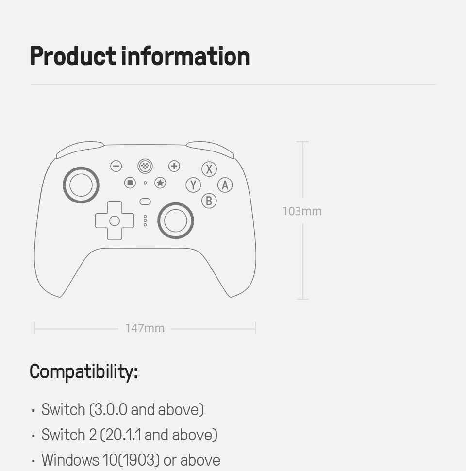 8BitDo Ultimate 2 TMR Controller for Switch & PC image 26