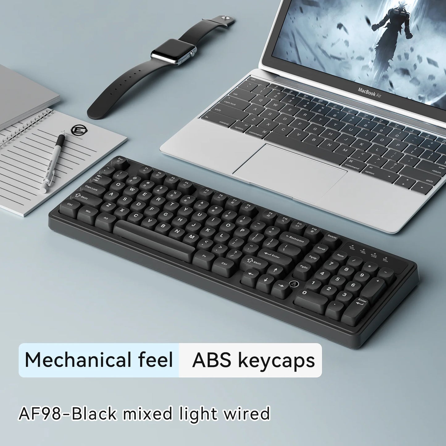 AJAZZ AF98 Wireless Mechanical-Feel Keyboard image 11