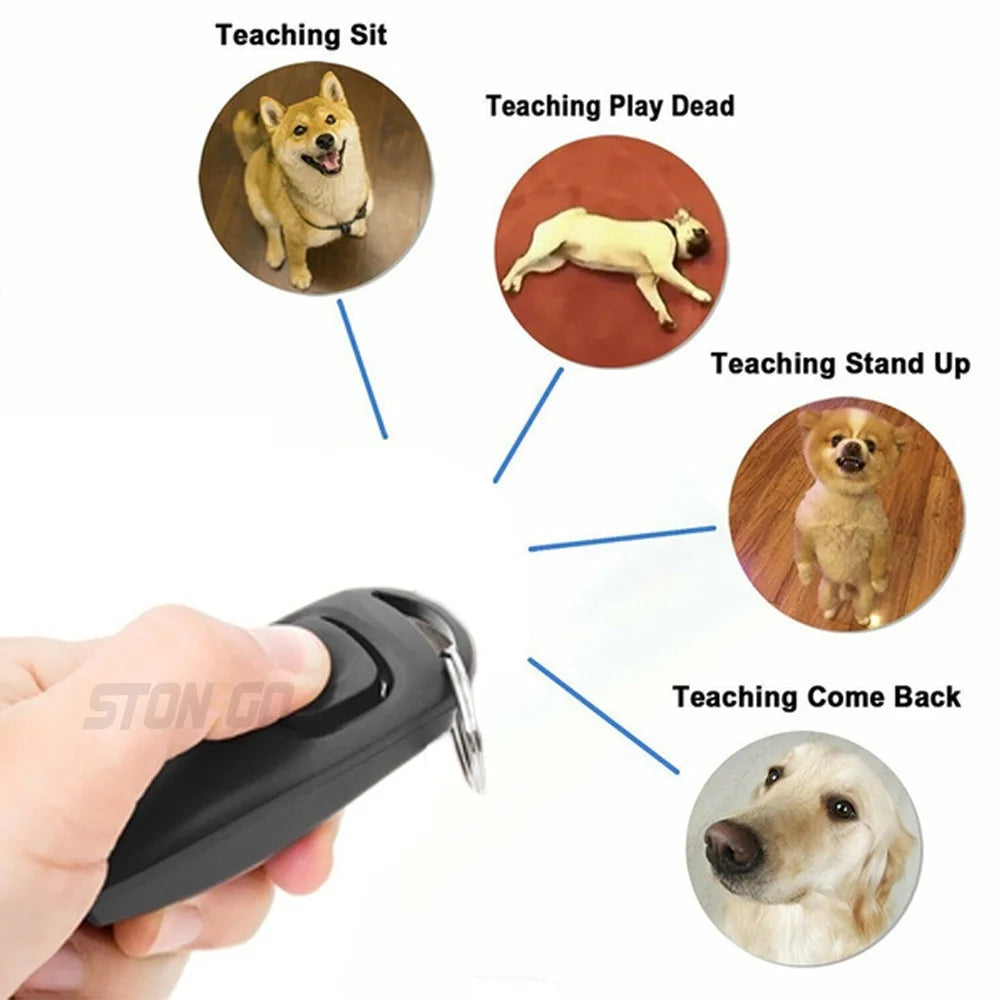 Pet Multifunction 2 in 1 Clicker & Whistle Dog Trainer Clicker