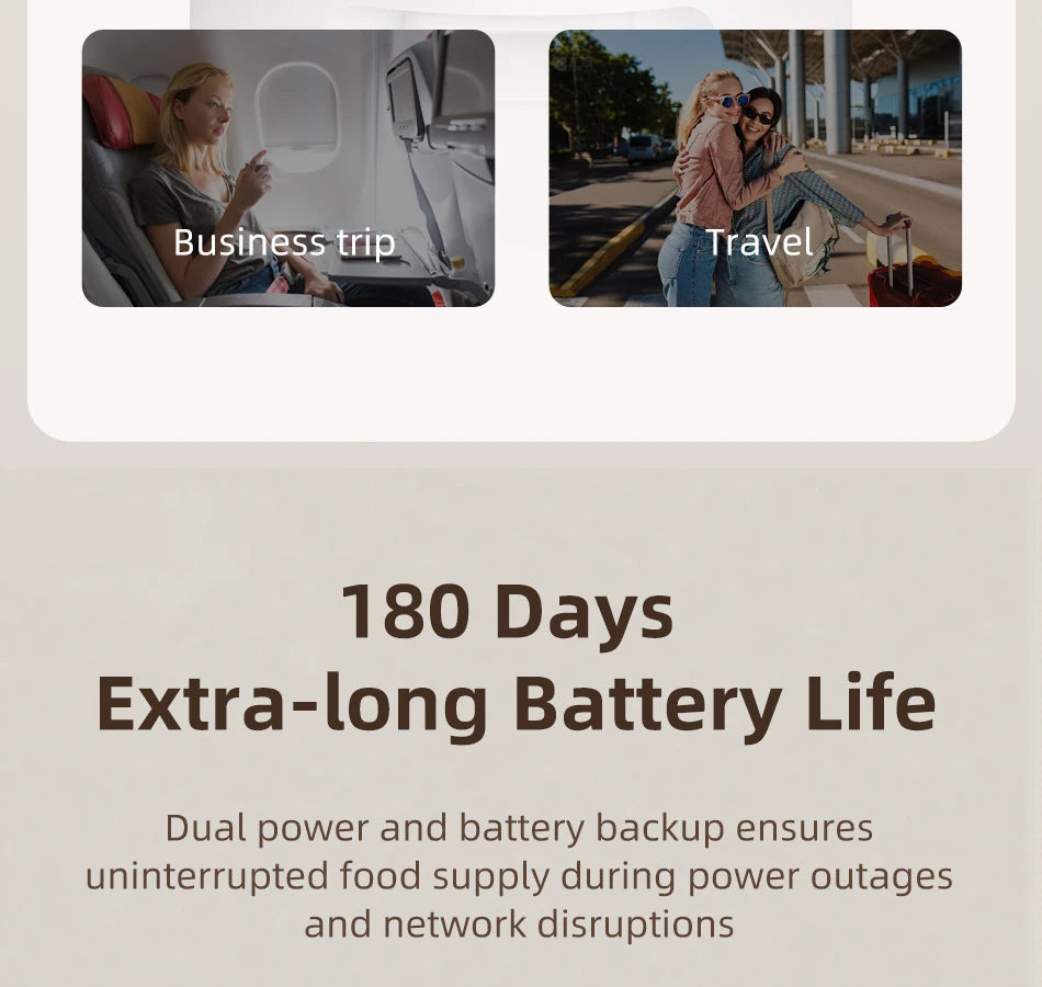 ROJECO Automatic Cat Feeder With 1080P HD Camera Video Smart Cat