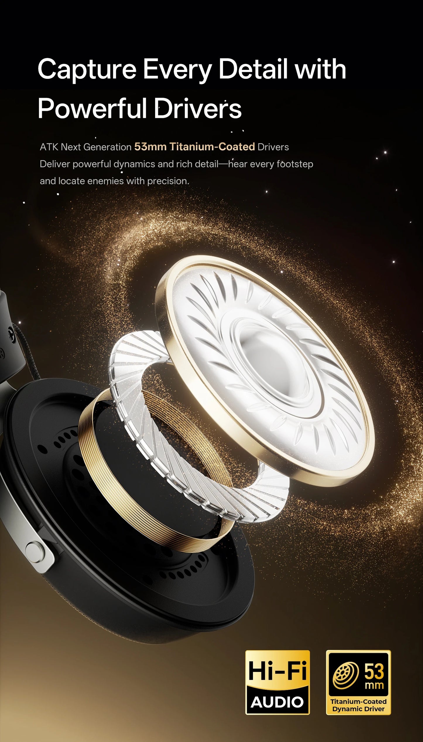 ATK M1 Tri-Mode Wireless Gaming Headset for PS5 & PC image 42