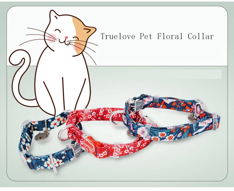 Truelove TLC5312 Floral Pet Collar with Bell image 7