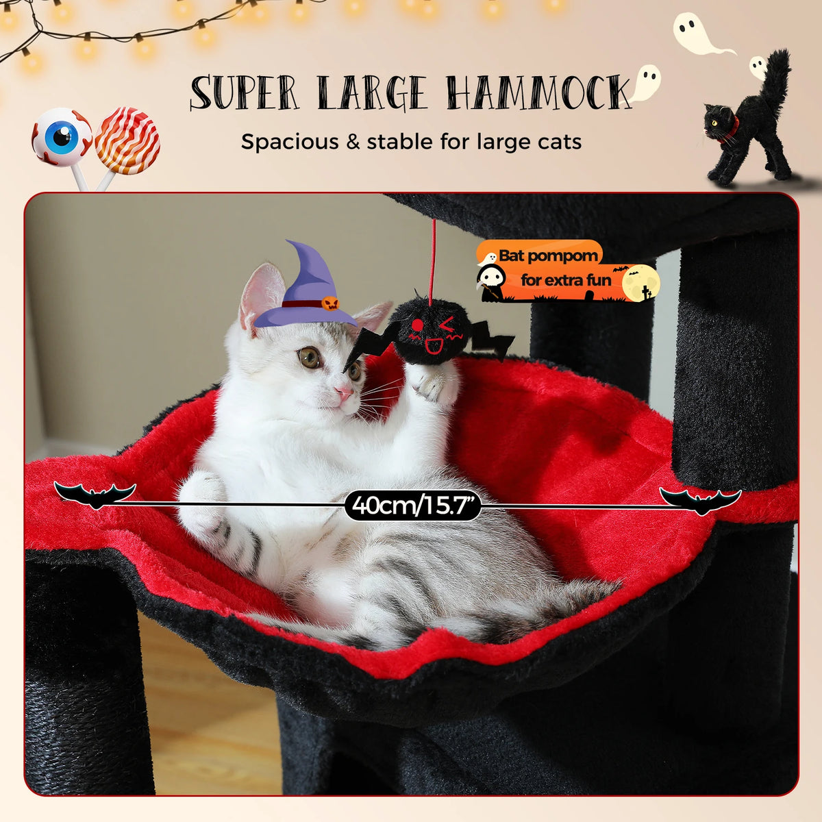 Large Multi-Level Cat Tree Tower for Indoor Cats image 14
