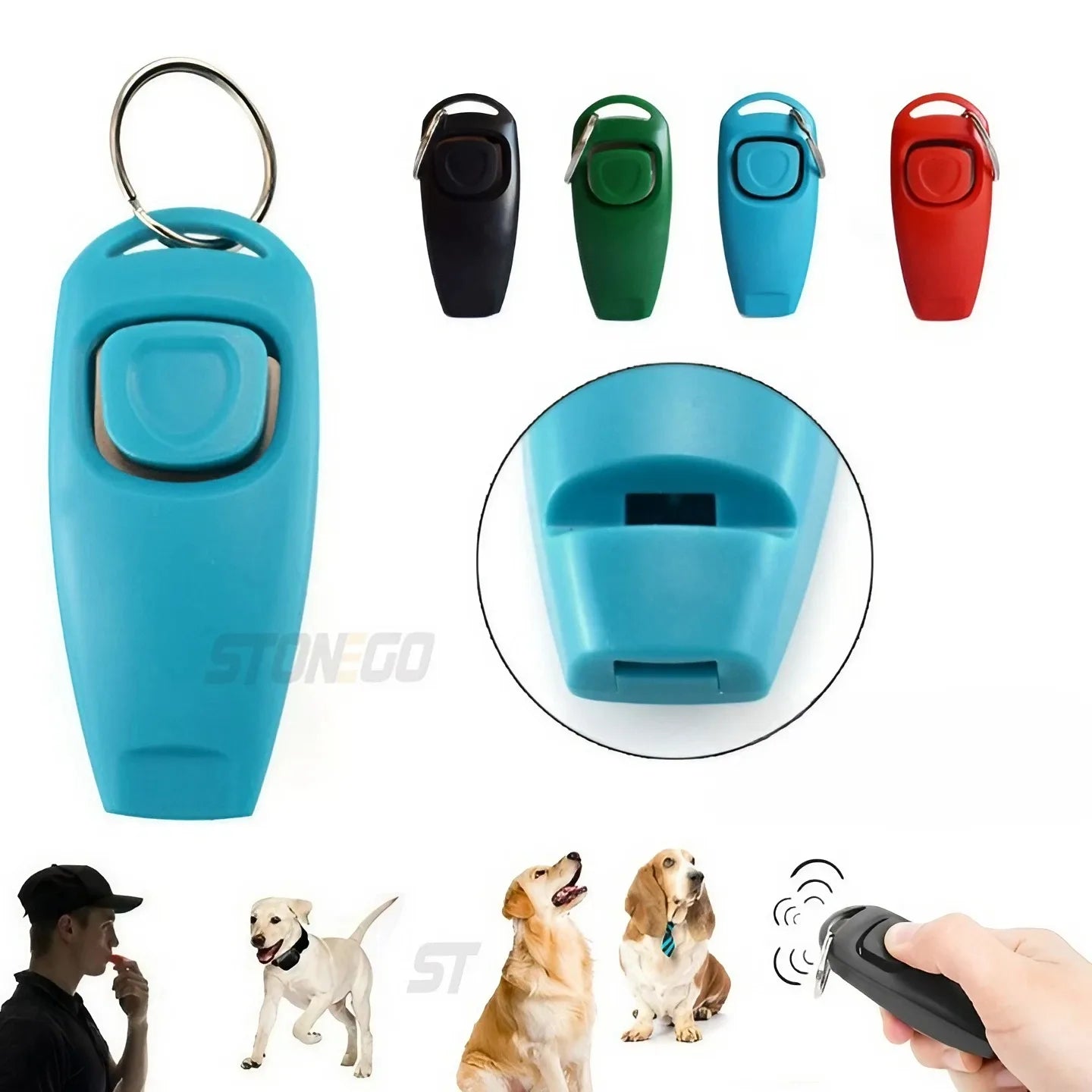 Pet Multifunction 2 in 1 Clicker & Whistle Dog Trainer Clicker