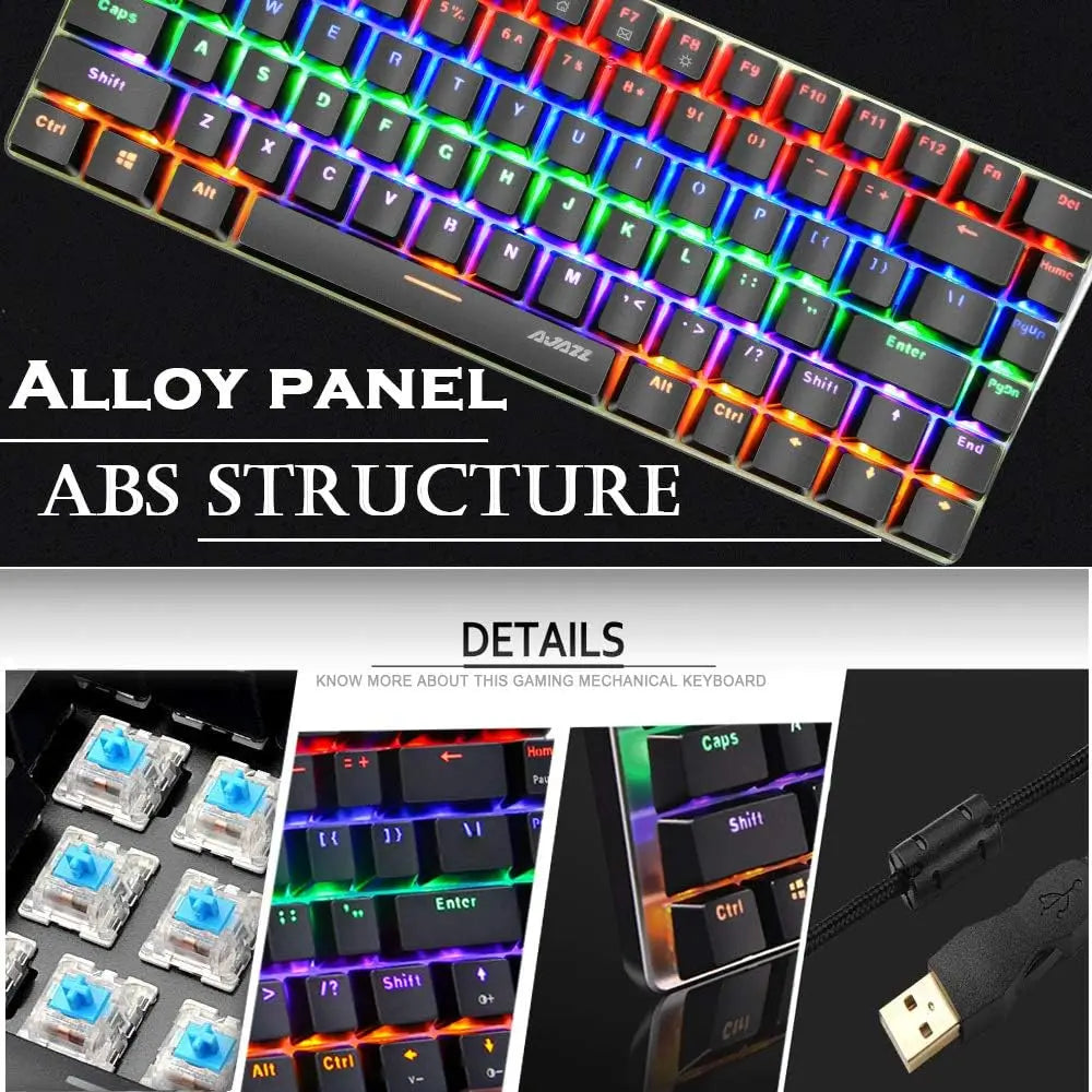MANBASNAKE AK33 Keyboard and M5 Mouse RGB Combo image 3