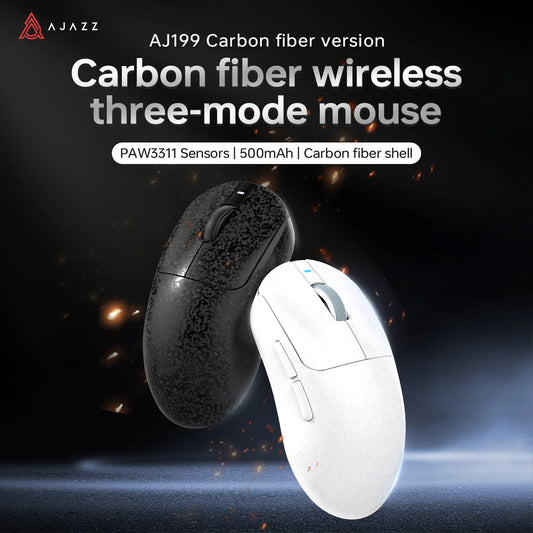 AJAZZ AJ199 Tri-Mode Wireless Gaming Mouse - Black