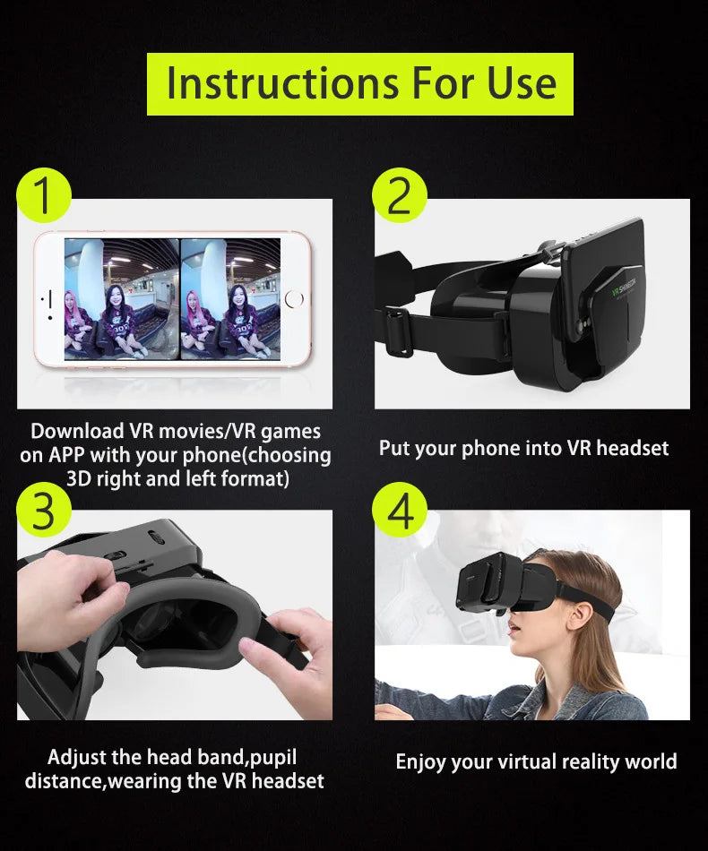 VR Virtual Reality Headset for Smartphones 3D image 67