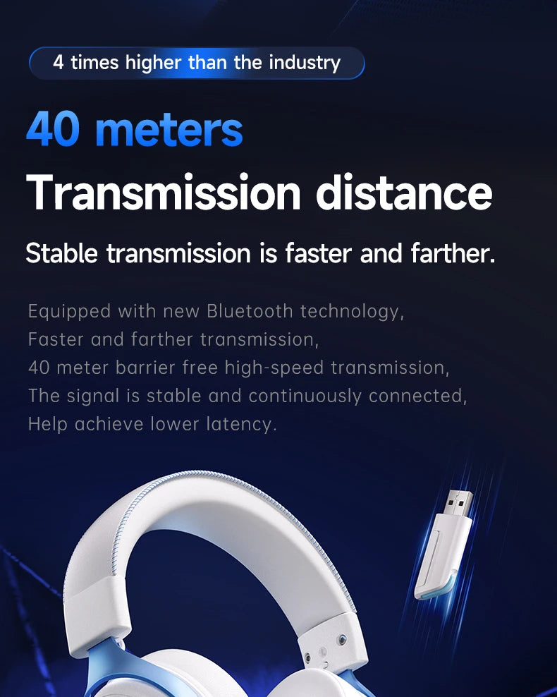 MCHOSE V9 Pro Tri-Mode Gaming Headset with Microphone image 23