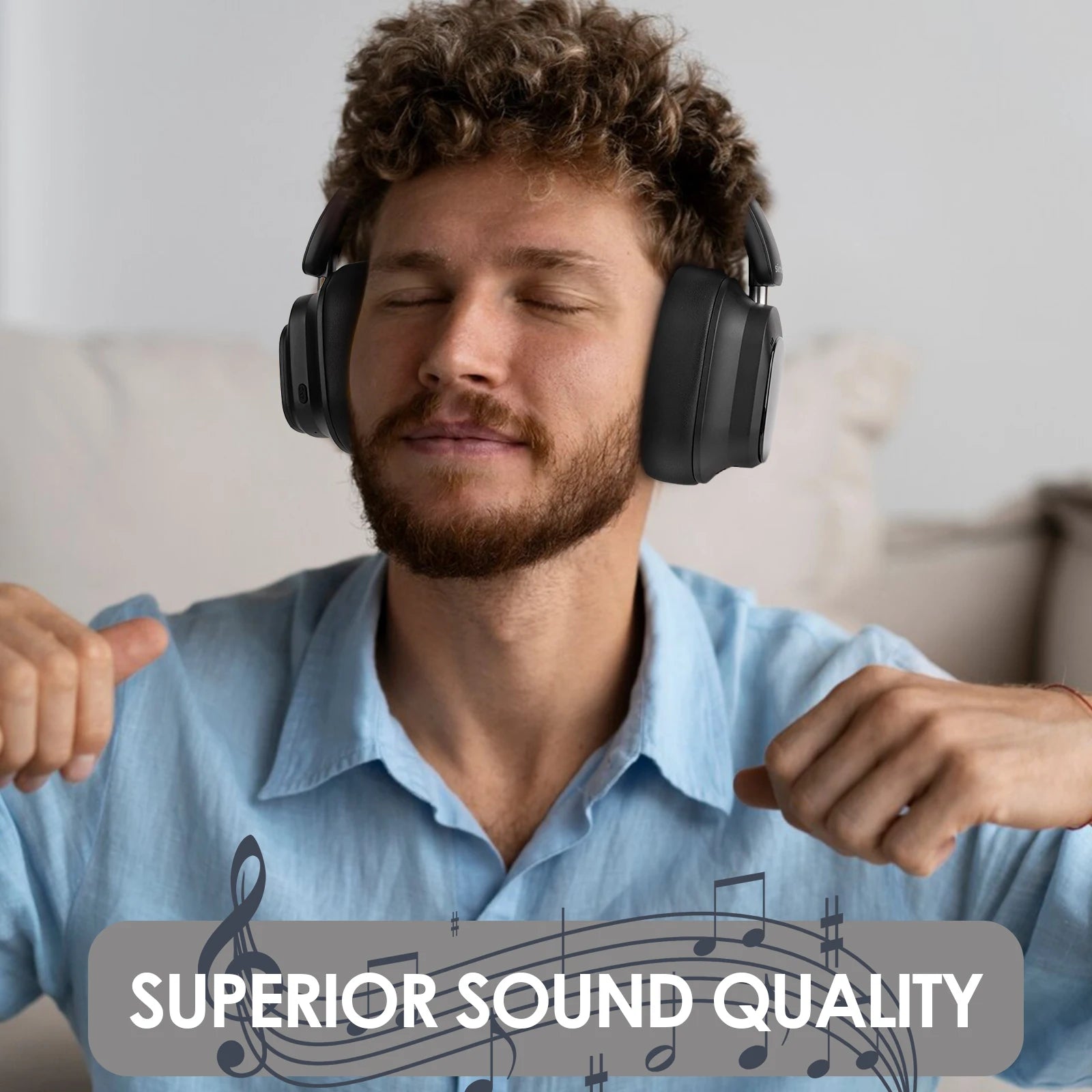 Siindoo JH-ANC930Plus Hybrid Active Noise Cancelling Headphones image 13