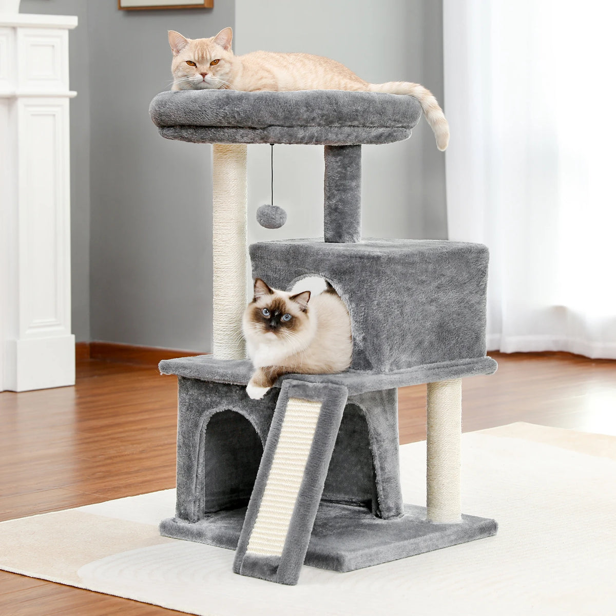 Large Multi-Level Cat Tree Tower for Indoor Cats image 6