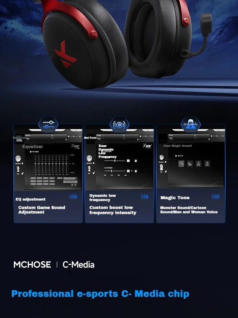 MCHOSE V9 Pro Wireless Gaming Headphones image 13