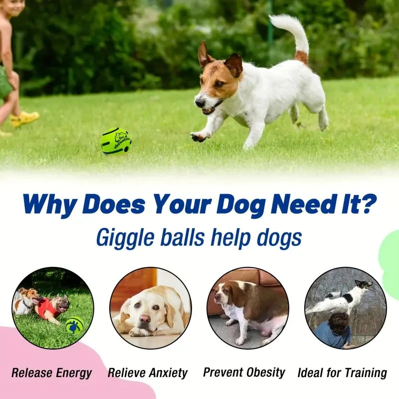 Interactive Giggle Ball Dog Toy for IQ Training image 7