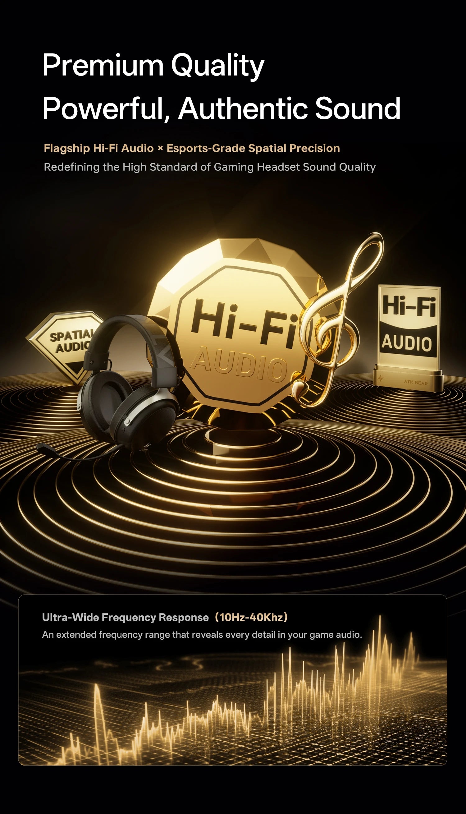 ATK M1 Tri-Mode Wireless Gaming Headset for PS5 & PC image 41