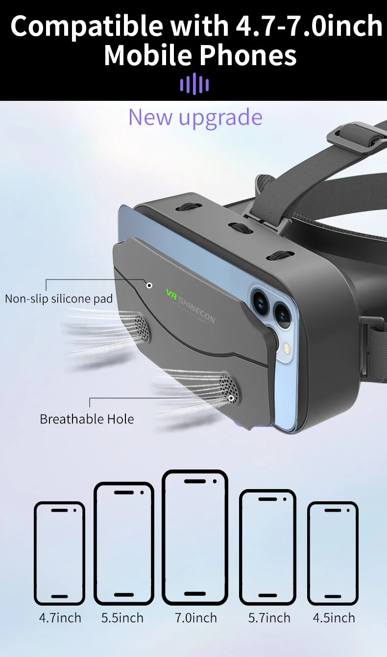 VR Virtual Reality Headset for Smartphones 3D image 14