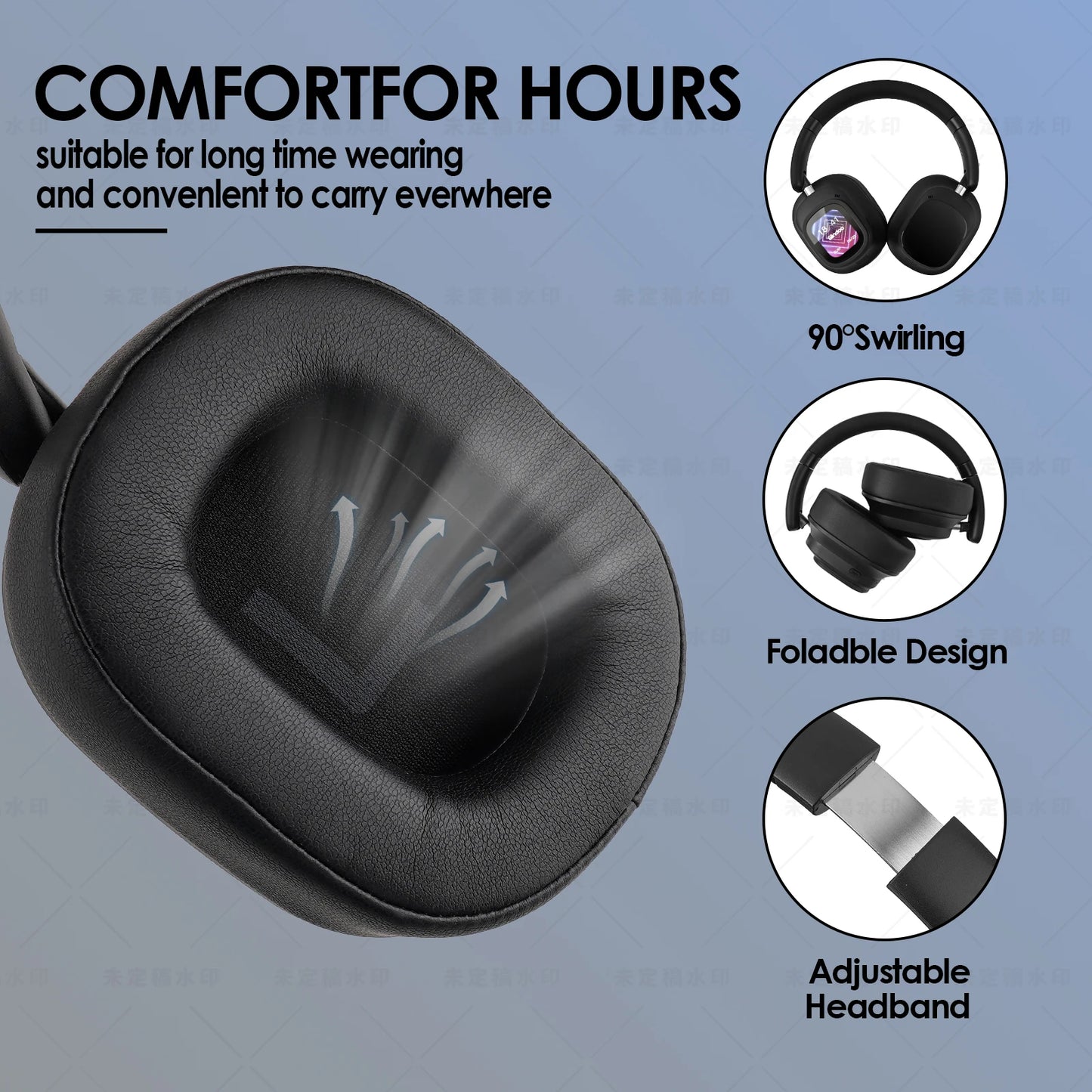 Siindoo JH-ANC930Plus Hybrid Active Noise Cancelling Headphones image 12