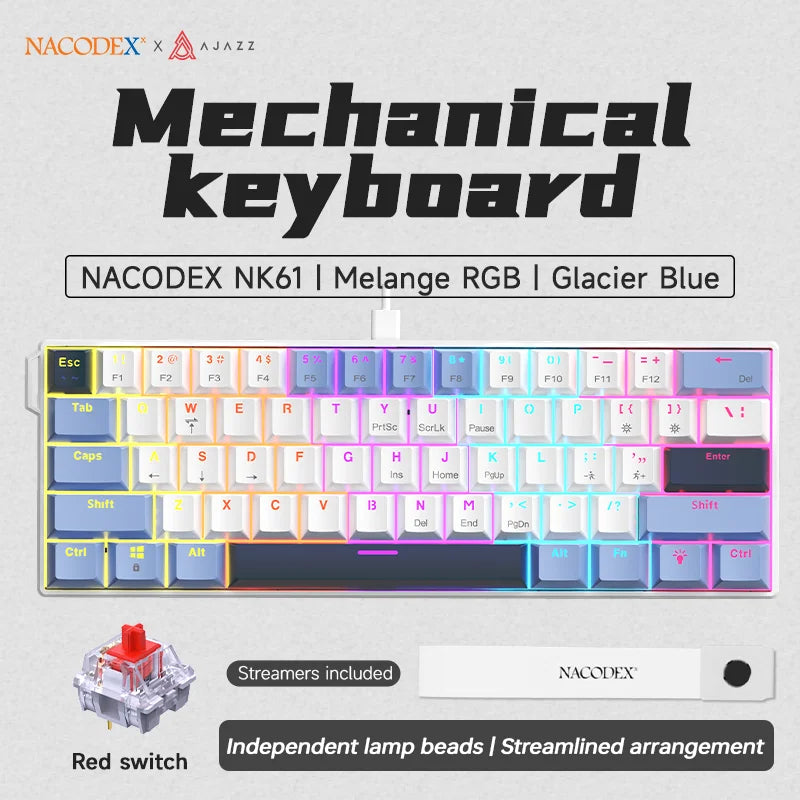 AJAZZ NK61 60% RGB Wired Mechanical Gaming Keyboard image 25