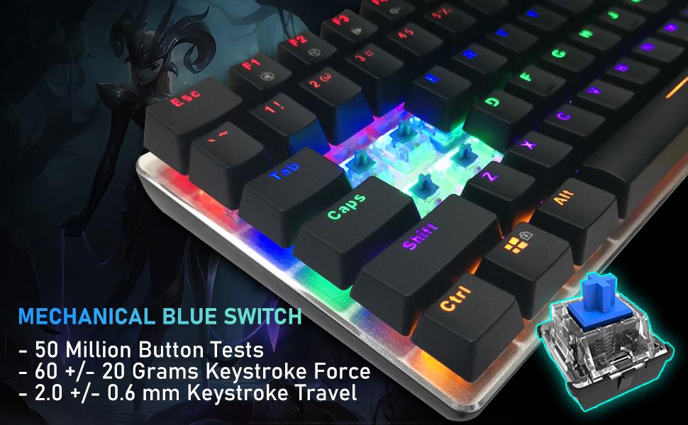MANBASNAKE AK33 Keyboard and M5 Mouse RGB Combo image 9