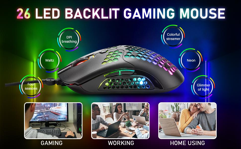 MANBASNAKE AK33 Keyboard and M5 Mouse RGB Combo image 12