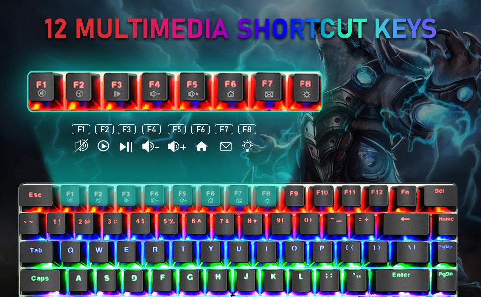 MANBASNAKE AK33 Keyboard and M5 Mouse RGB Combo image 10