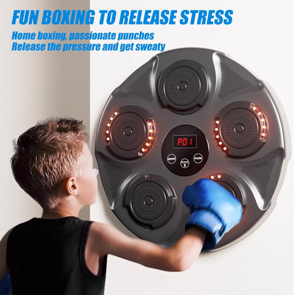 Music Boxing Machine, Smart Bluetooth Boxing Machine Wall Mounted, Boxing Training Punching Equipment, Home Workout Boxing Target Machine - Image 4